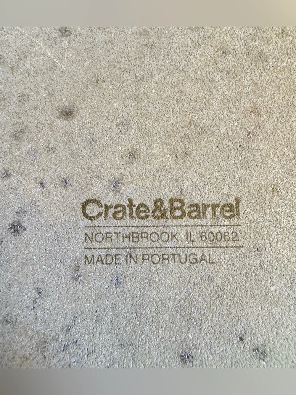 RARE Crate Barrel Craft Indigo Stoneware Coupe Dinner Plate 11